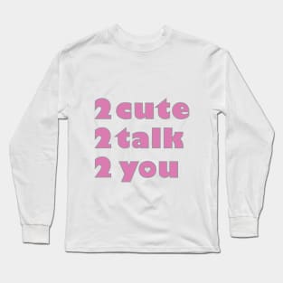 Cute Girly T-shirt Long Sleeve T-Shirt